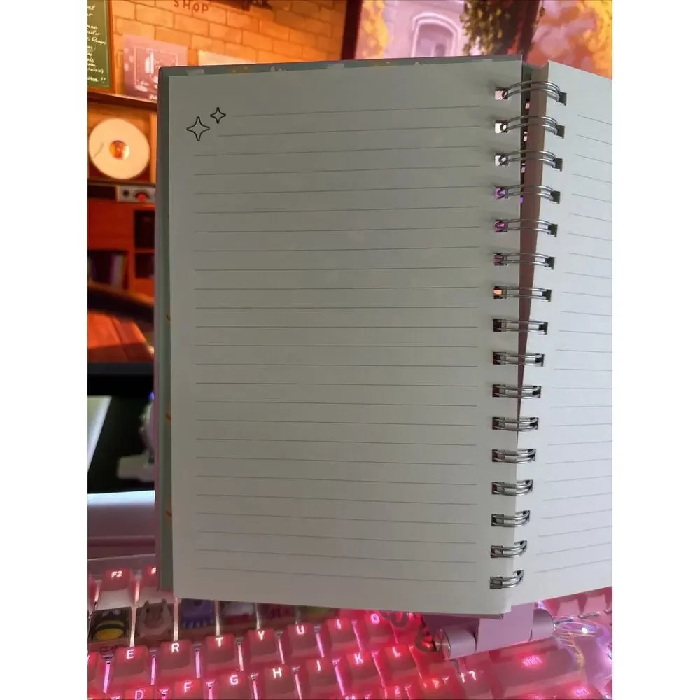 Pusheen Pink Notebook Yum Fries Squishy 3D Cover 160 Lined Pages 2025 Spiral